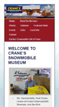 Mobile Screenshot of cranesnowmobilemuseum.com