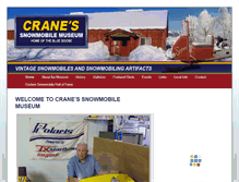 Tablet Screenshot of cranesnowmobilemuseum.com